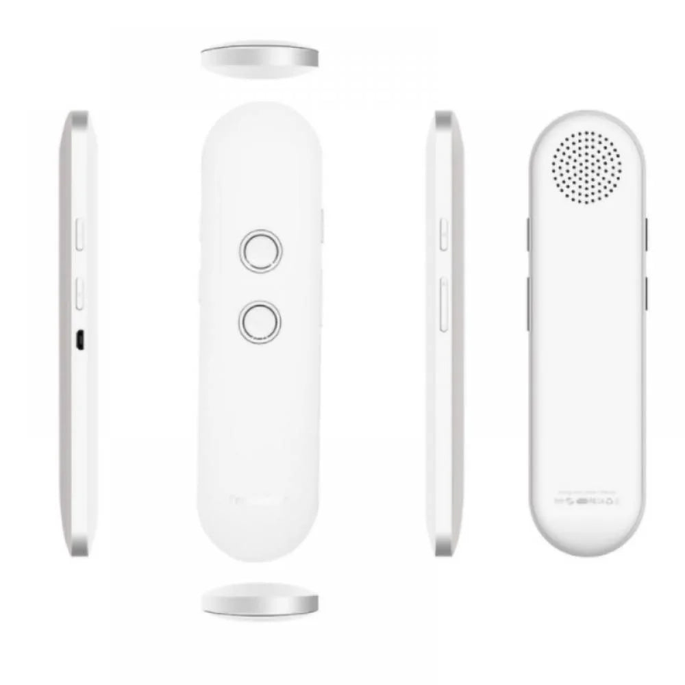 Portable Smart Translator Real Time Two Way Instant Voice Translation Support 42 Languages, Language Translator, Bluetooth Translator Device White