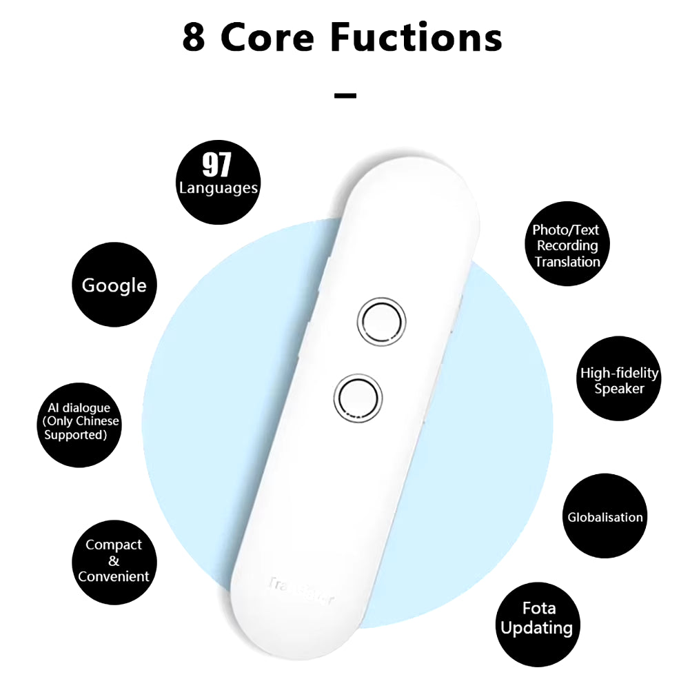 T4 Portable Language Translator Device 97 Languages Accents Instant Translator Device Photograph Translator Portable Dictionary