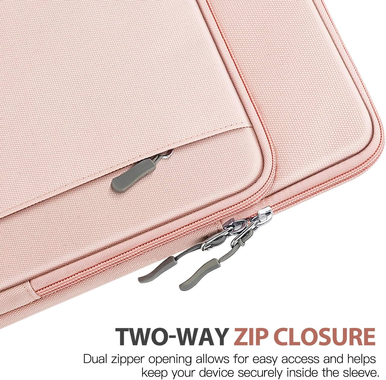 13.3-14 Inch Laptop Sleeve Carrying Bag for Surface Pro 9/8/X, Macbook Air 2022-2018, Macbook Pro M2 14"/13" M2/M1 Pro, Galaxy Tab S9+/S8+,Pink